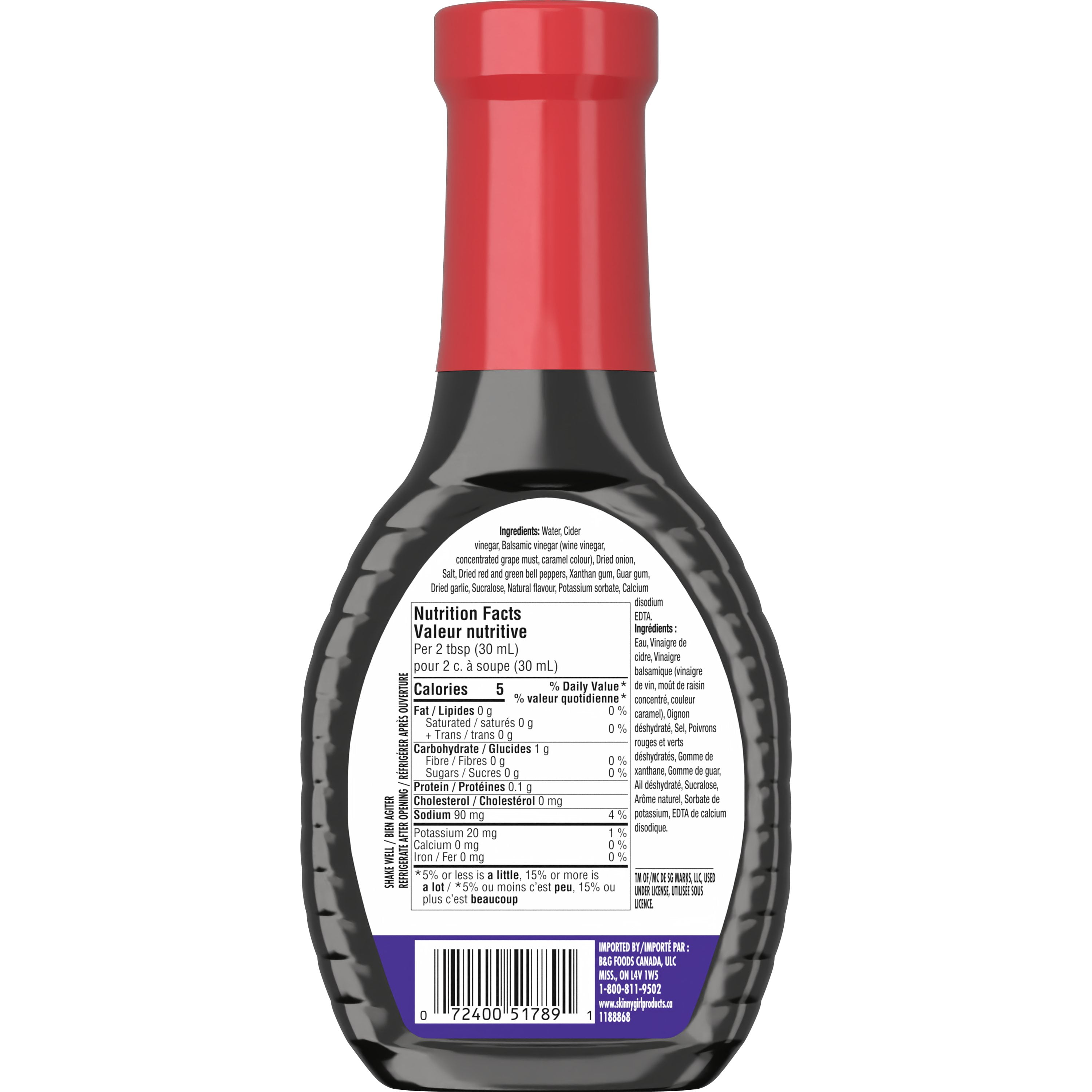 Skinnygirl, Fat-Free, Sugar-Free Balsamic Vinaigrette Salad Dressing