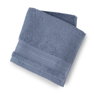 hometrends Solid 100% Cotton Washcloth, 1 Piece, 550 GSM, Highly Absorbent & Soft Bathroom Washcloth, Light Blue