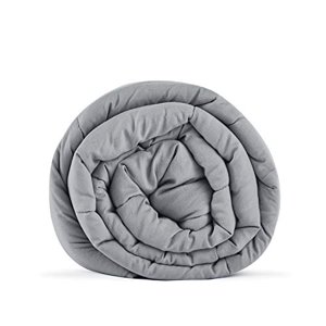 RelaxBlanket Premium Cotton Adult Weighted Heavy Blanket | 60''x80'',15lb | Enjoy Natural Deep Sleep | Light Grey