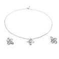 thumbnail image 1 of Ensemble de Boucles d'Oreilles Collier Trèfle à Quatre Feuilles, 1 of 6