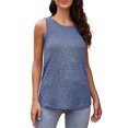 thumbnail image 4 of LSLJS T-Shirts de Mode pour Femmes, Col Rond Décontracté, Manches 3/4, Coupe Ample, T-Shirt Mignon, Haut pour Dames, Débardeurs pour Femmes, 4 of 6