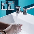thumbnail image 4 of Faucet Accessory for universal Swivel Extender with Sprayer Modes for Cleaning and Face Wash Easy Install Kitchen and Bathroom Use, 4 of 8