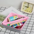 thumbnail image 4 of QualitChoice Home Hotel Felt Keys Tapes Phone Watch Storage Box Living Room Drawer Pens Remotes Jewellery Organizer Container Light Grey Pink 1 Pc, 4 of 6