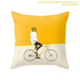 thumbnail image 5 of Yellow Polyester Pillow Case Sofa Car Waist Throw Cushion Cover Home Decor, 5 of 5