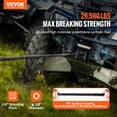 thumbnail image 2 of VEVOR Synthetic Winch Rope, 3/8 Inch x 100 Feet 26,500 lbs Synthetic Winch Line Cable Rope with Protective Sleeve + Forged Winch Hook + Pull Strap, Universal Fit for SUV, Large Off-Road Vehicle, Truck, 2 of 9