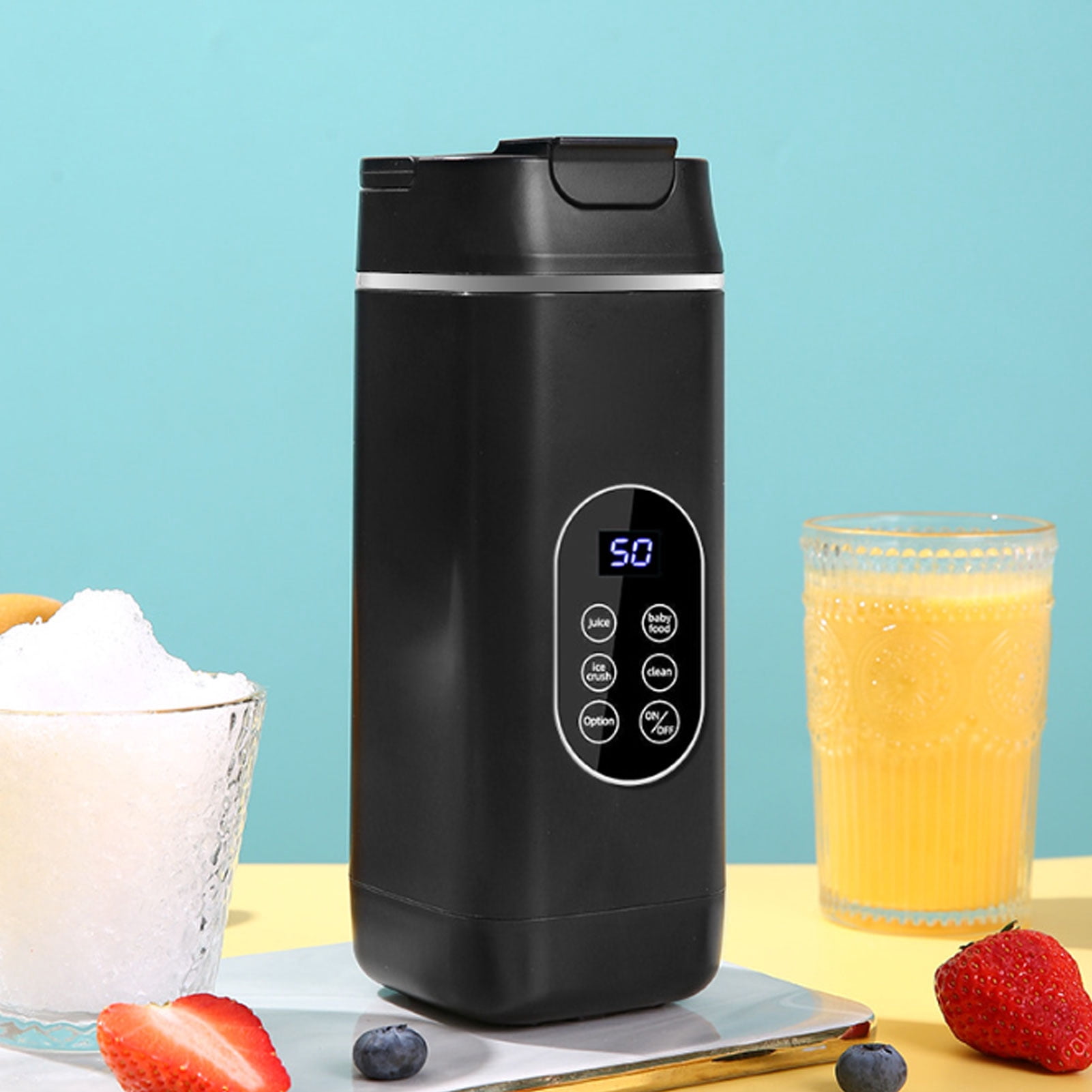 Portable Blender for Smoothies and Shakes, 420ML Personal Small Blenders, USB Rechargeable Quiet Mini Travel Blenders, Personal Size Blenders 1500mAh Battery with USB Cable