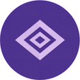 thumbnail image 1 of Ahgly Company Machine Washable Indoor Round Transitional Purple Area Rugs, 5' Round, 1 of 7