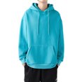 thumbnail image 1 of Innerwin Chandail à Capuchon à Cordon pour Hommes, Sport, Manches Longues, Décontracté, Bleu Lac, L, 1 of 3