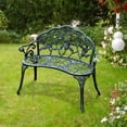 thumbnail image 1 of Outsunny 40” Patio Flowering Pattern Garden Bench, 1 of 10