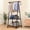 Black, variant on LutIedan Coat Stand with 2 Shelves Floor Standing Coat Rack Multifunctional Entryway Storage Organizer Hanger for Hats Bags Shoes Living Room Bedroom Metal Design