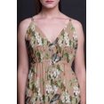 thumbnail image 3 of Bimba Robe Longue Maxi d'Été Imprimée à Col en V pour Femme, Tenue de Villégiature de Vacances - Petit, 3 of 4