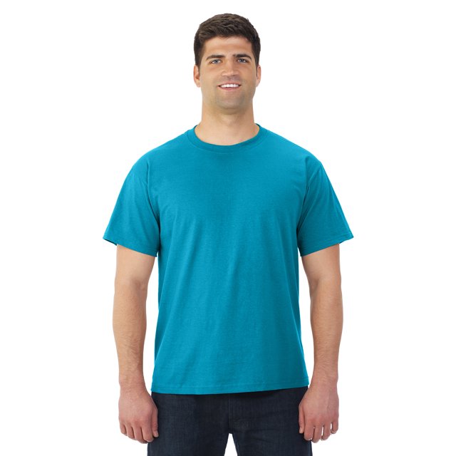 Jerzees Adult HiDENSI-T Short Sleeve Crew T-Shirt, 4X, California Blue
