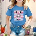 thumbnail image 2 of XDZJLR T-Shirts Filles Enfants Graphique de Pâques Coupe Ample Décontractée Manches Courtes Col Rond pour Garçons Vêtements 10-11 Ans, 2 of 4