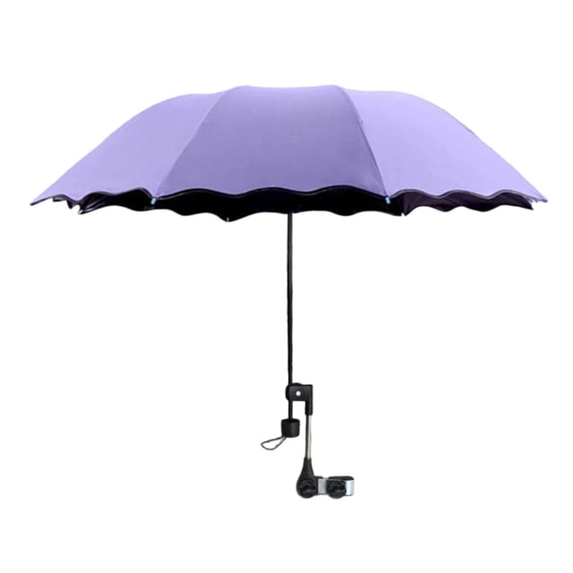 jinwen Parasol de Plage avec Pince Réglable Parasol à Pince pour Balcon Extérieur Plage Violet