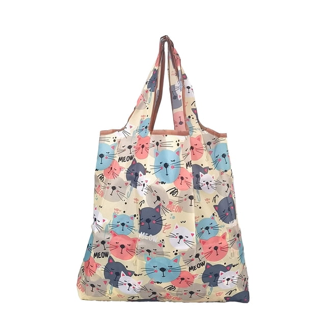 Waterproof Reusable Shopping Bag with Hidden Compartment, Foldable Nylon Tote for Groceries, Travel, Daily Use