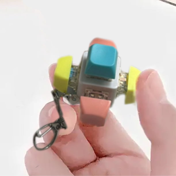 Porte-clés Clavier Anti-stress – Jouet Fidget Avec Lumières LED, Décompression Pour Adultes Et Ados