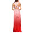 thumbnail image 3 of Uppada Robe de Soirée pour Femmes à Paillettes avec Franges et Pampilles, Robe Fluide en Mousseline, Encolure Carrée, Robe Ajustée, Robes d'Invitée de Mariage, Froncée, Extensible, Fente Latérale Irrégulière, Robe, Liquidation en Liquidation, 3 of 6