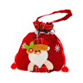 thumbnail image 2 of Gift Bags Decorative Elk Santa Print Handheld 3D Decor Drawstring Christmas Candy Bags for Kids, 2 of 9