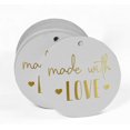 thumbnail image 2 of Inkdotpot Made With Love Text Bottle Tag Real Gold Foil Favor Hang Tags Pack Of 50, 2 of 6