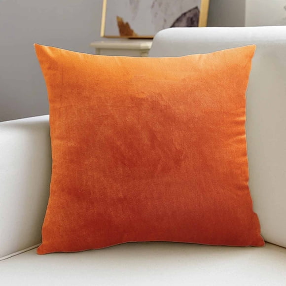 HBYJLZYG Housse de Coussin en Velours Uni, Taie d'Oreiller Décorative Super Douce et Élastique, Housse de Coussin à Fermeture Éclair Cachée Cousue Exquise, Déco Maison Esthétique Moderne pour Sofa Chambre Salon