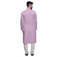 thumbnail image 3 of Atasi Kurta à Manches Longues Imprimé, Boutonné, Asymétrique, Kurta de Designer pour Garçons, 3 of 5
