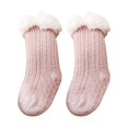 thumbnail image 5 of XZNGL Baby Socks 0-6 Months Super Thick Wool Lamb Velvet Childrens Floor Socks Solid Color Plus Velvet Baby Socks Non-Slip Baby Floor Socks Non Slip Baby Socks Knee High Baby Socks, 5 of 5