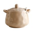 thumbnail image 1 of Qeeadeea/European Style Sugar Bowl With Ceramic Spoon, (400ml/14oz)Sugar Container, Sugar Bowls For Countertop, Salt Container With Spoon-pink-400ml/14oz, 1 of 6