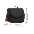 thumbnail image 3 of Btomtd Cationic Lunch Bag Lunch Bento Bag With Insulation Ice Preservation And Freshness Preservation, Black, 3 of 5