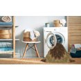 thumbnail image 2 of Ahgly Tapis Rectangulaire Lavable en Machine Intérieur Transitionnel Brun Cannelle, 4 Pieds x 6 Pieds, 2 of 7