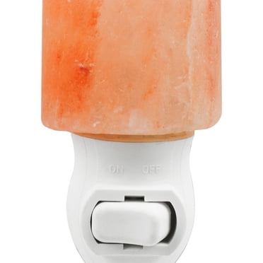 Himalayan Salt Cylinder Night Light, Manual On/Off Switch, 7W Incandescent Bulb Included