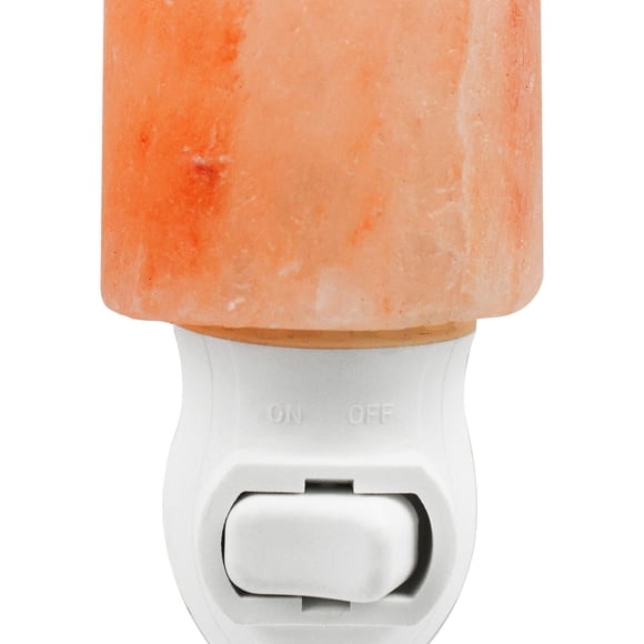Himalayan Salt Cylinder Night Light, Manual On/Off Switch, 7W Incandescent Bulb Included