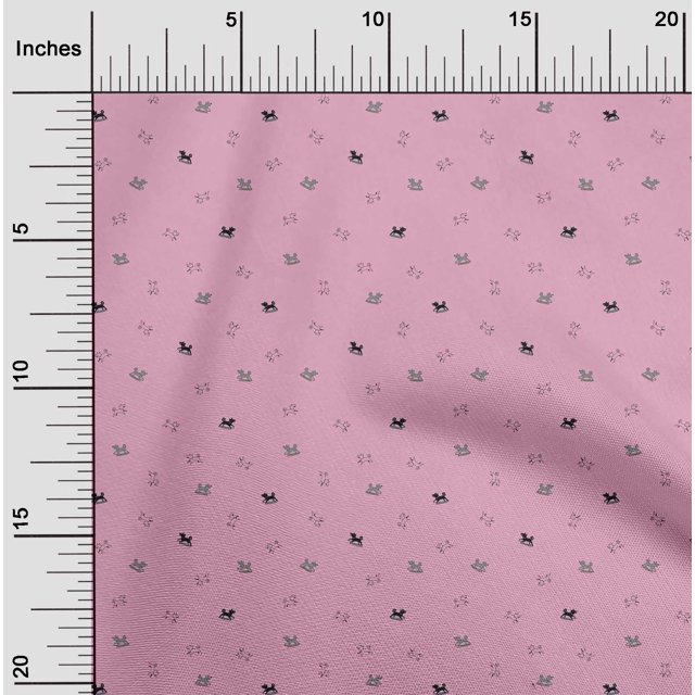 oneOone Viscose Chiffon Fabric Dogs Animal Printed Craft Fabric BTY 42 Inch Wide