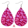 thumbnail image 2 of PVCS Boucles d'Oreilles de la Saint-Valentin Cœur Amour Lèvres Rouges Boucles d'Oreilles Imprimées Double Face, 2 of 2