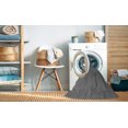 thumbnail image 2 of Ahgly Company Tapis d'Intérieur Lavable en Machine Carré Gris Carbone, 4 Pieds Carré, 2 of 7