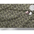 thumbnail image 2 of Soimoi Green Rayon Fabric Brush Stroke Abstract Print Sewing Fabric Yard 56 Inch Wide, 2 of 3