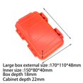thumbnail image 3 of Waterproof Box, Airtight Case Container for Fishing Phones Orange S, 3 of 10