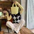 thumbnail image 4 of MesaSe Women Contrast Color Shoulder Bag Lady Stitching Small Shopping Underarm Bag, 4 of 7