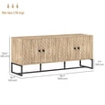 thumbnail image 3 of HOMCOM Sideboard Buffet Cabinet, Coffee Bar Cabinet, Oak, 3 of 10