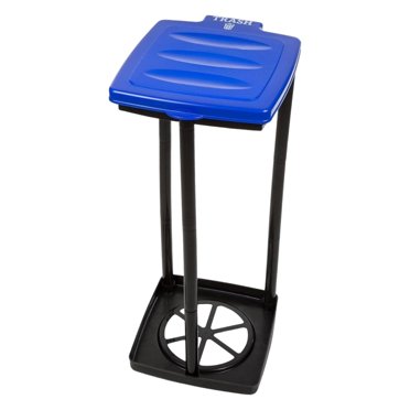 jifeng Trash Bag Holder Garbage Bag Support Versatile Decoration Garbage Bin Holder Organizer for Home Use Kitchen Laundry Recycling Blue