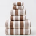 thumbnail image 1 of Ensemble de 6 Serviettes Serviette de Bain Ensemble de Serviettes Bain Serviette de Voyage Extérieure Convient à un Usage Familial, 1 of 7