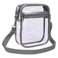 thumbnail image 1 of Clear Stadium Bags Approved, Usavan PVC Transparent Chest Bag Large Capacity, Thick Sturdy Material with Front Pocket Crossbody Storage Bag for Travel Sports Events, 1 of 3