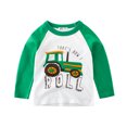 thumbnail image 1 of KYAIGUO T-Shirt Décontracté pour Tout-Petits Garçons 1-9 Ans Bébé Dessin Animé Manches Longues T-Shirt Printemps Automne Col Rond, 1 of 8