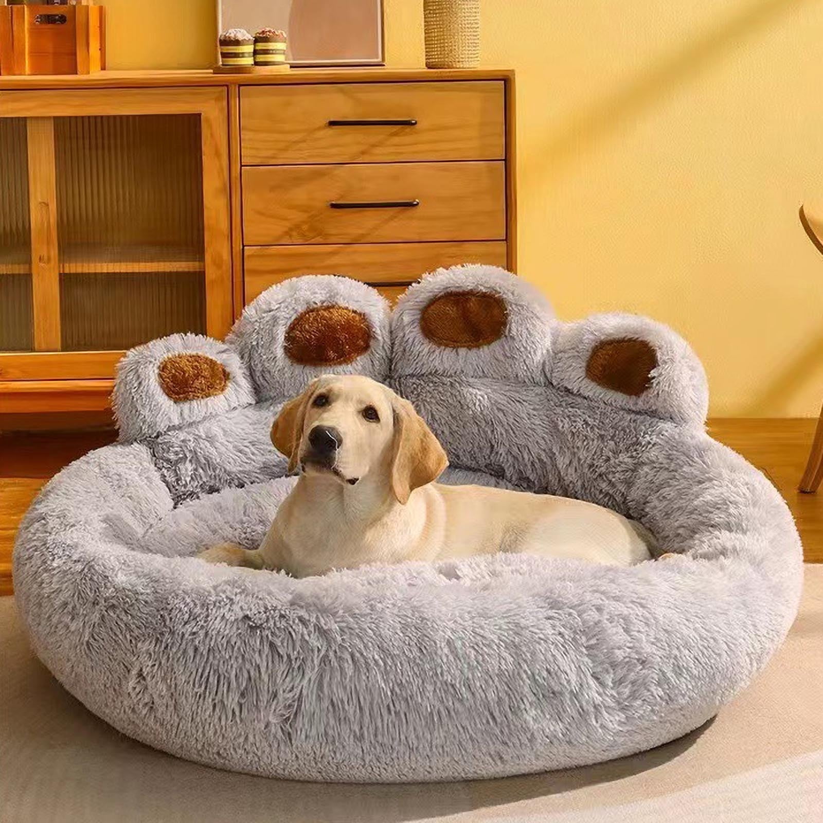 MAUXDA Clearance Cozy And Comfy Pet Dog Bed - All Seasons Paw Shape Warm Dog Bed Cushion