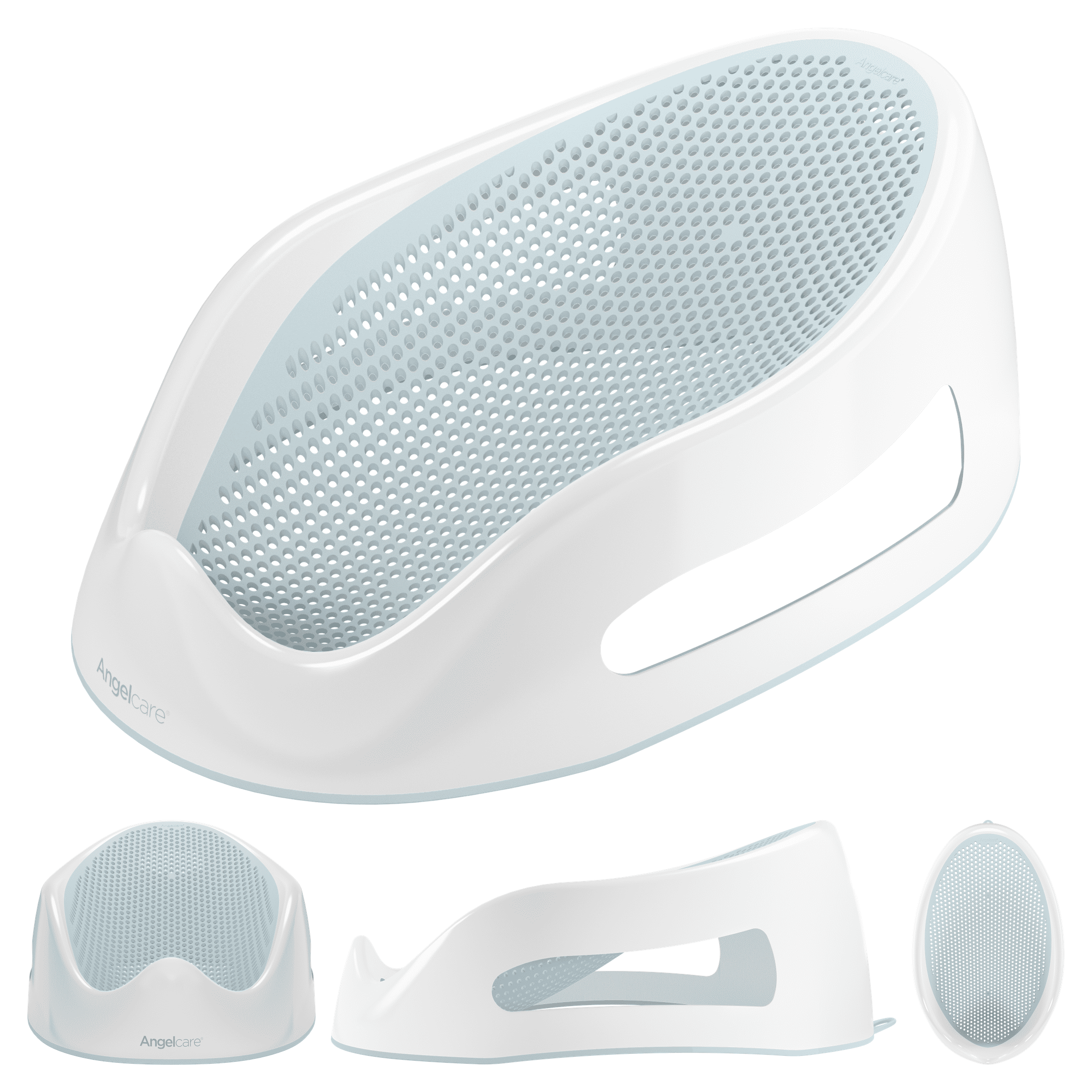 Angelcare® Soft Touch Baby Bath Support - Aqua, Baby Bath Support for newborn babies up to 6 months of age