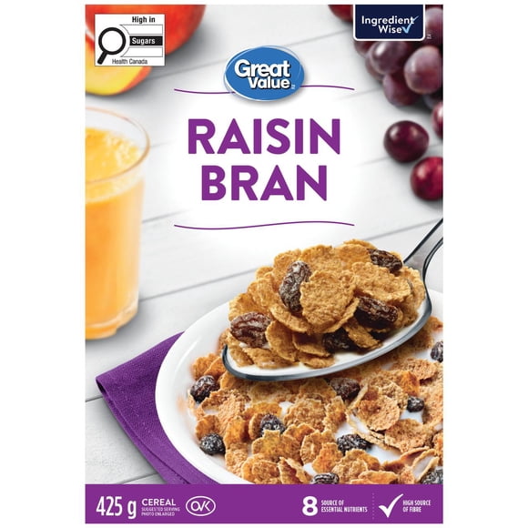 Céréales Son et raisins secs Great Value