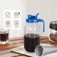thumbnail image 1 of Cold Brew Coffee Maker,64oz Wide Mouth Mason Jar Pitcher with Filter,Pour Spout Handle Lid,Leak-Proof Pitcher, 1 of 6