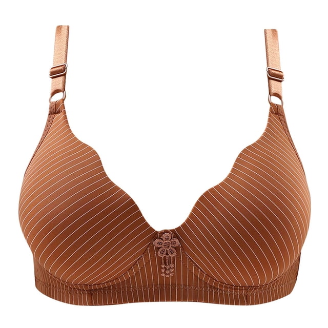EQWLJWE Woman's Comfortable Breathable Bra Underwear No Rims True Bras For Women