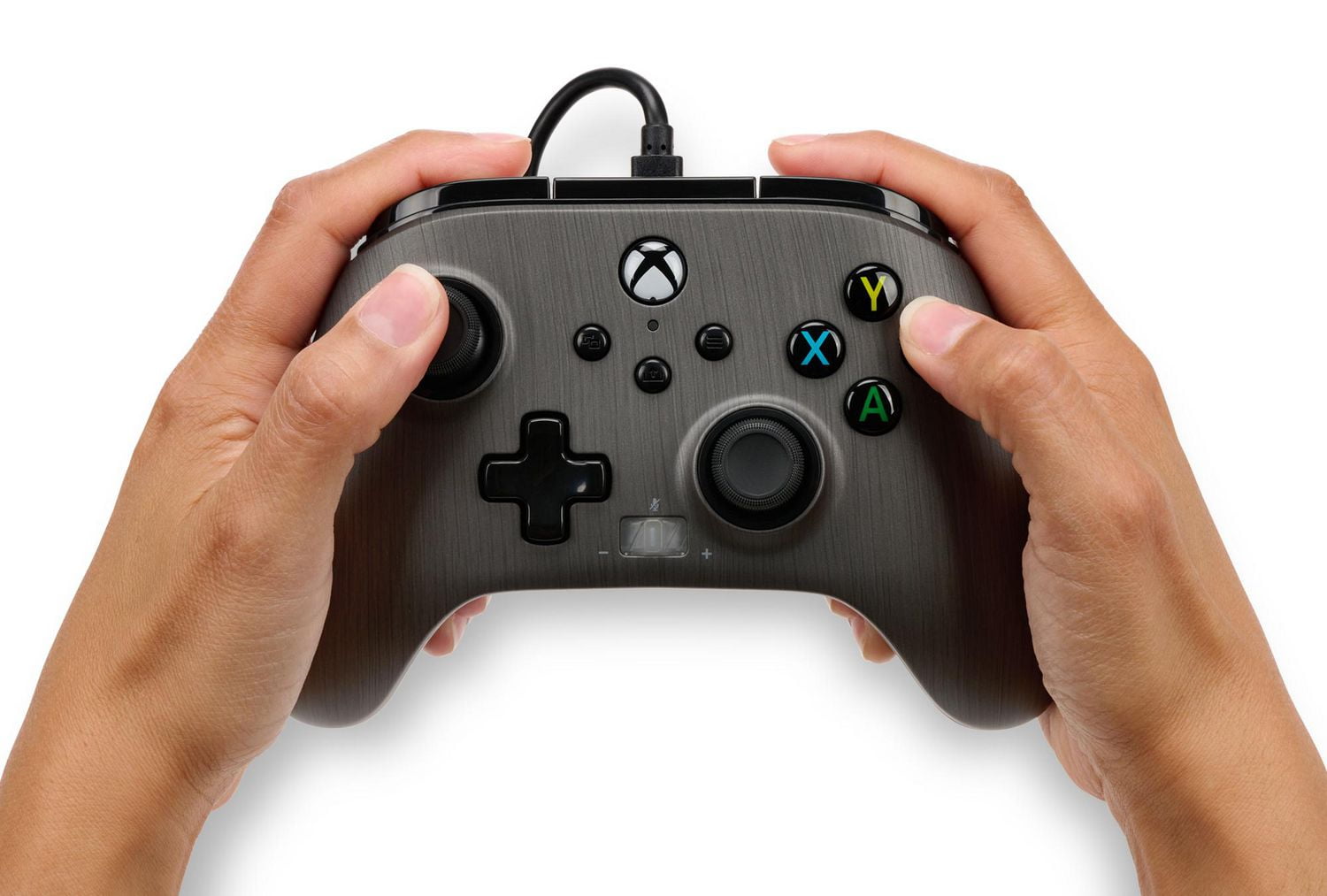 Manette filaire améliorée PowerA pour Xbox Series X|S - Brushed Gunmetal