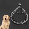 thumbnail image 1 of LSLJS Collier pour Chien en Métal avec Boucle de Sécurité, Collier avec Chaînes Collier pour Chien, Collier d'Entraînement à la Marche en Acier Inoxydable Robuste et Résistant à la Mastication, 1 of 5