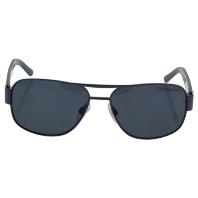Polo Ralph Lauren 0ph3080 92448159 Polarized Aviator Sunglasses,Matte Dark Grey,59 mm